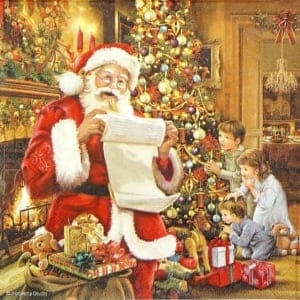 German Decoupage Napkins (5 pcs) - Christmas Eve