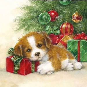 German Decoupage Napkins (5 pcs) - Gift Guard (Christmas)