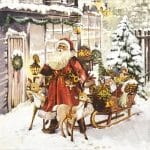 German Decoupage Napkins (5 pcs)  - Christmas Visit