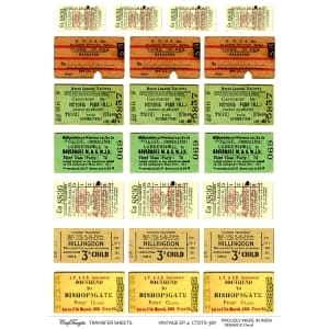 CrafTangles A4 Transfer It Sheets - Vintage Ephemera 4