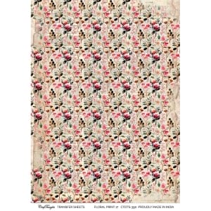 CrafTangles A4 Transfer It Sheets - Floral Print 17