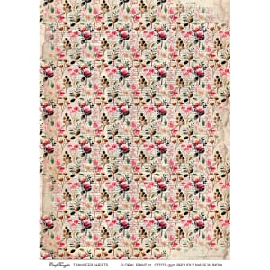 CrafTangles A4 Transfer It Sheets - Floral Print 17