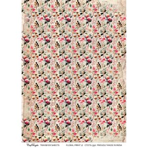 CrafTangles A4 Transfer It Sheets - Floral Print 17