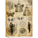 CrafTangles A4 Transfer It Sheets - Vintage People 1