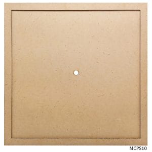 10 inch MDF Clock Base with Ring (Square)