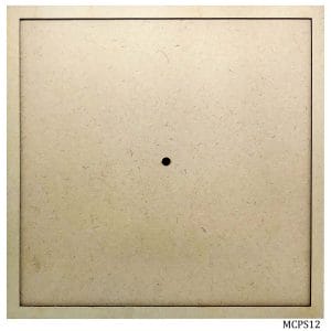 12 inch MDF Clock Base with Ring (Square)
