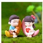 Miniatures - Girl and Boy on Moon