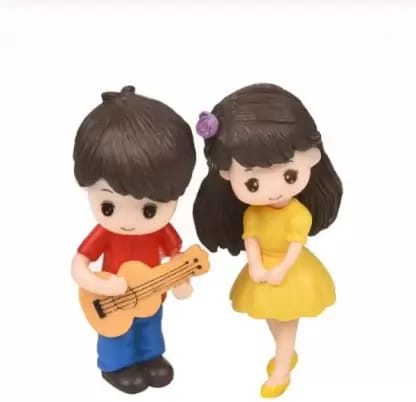 Miniatures - Couple with Guitar Miniatures Girl Boy 16311 Miniatures - Couple with Guitar
