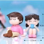 Miniatures - Couple Sitting and drinking Coffee