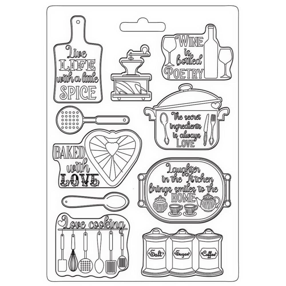 Stamperia Soft Maxi Mould 8.5"X11.5" - Accessories Casa Granada Stamperia moulds K3PTA4521 Stamperia Soft Maxi Mould 8.5"X11.5" - Accessories Casa Granada