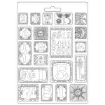 Stamperia Soft Maxi Mould 8.5"X11.5" - Numbers Alchemy