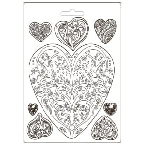 Stamperia Soft Maxi Mould A5 - Hearts, You And Me