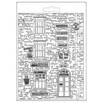 Stamperia Soft Maxi Mould A5 - New York Building, Sir Vagabond Aviator