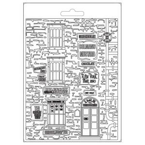 Stamperia Soft Maxi Mould A5 - New York Building, Sir Vagabond Aviator