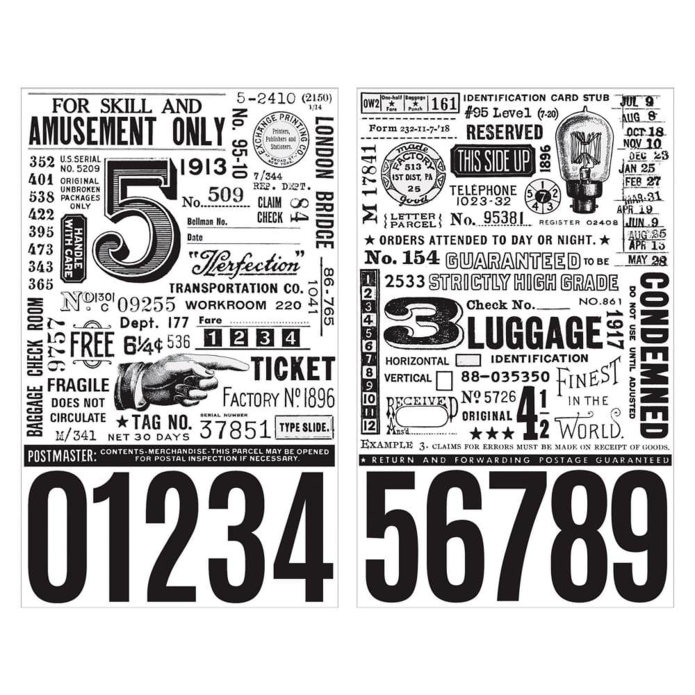 Tim Holtz Idea-Ology Remnant Rubs Rub-Ons - Eccentric tim holtz rubons TH94237 1 tim_holtz_rubons_TH94237_1