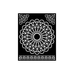 Stamperia Stencil 7.87"X9.84" - Round Lace, Atelier Des Arts