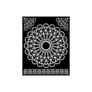 Stamperia Stencil 7.87"X9.84" - Round Lace, Atelier Des Arts