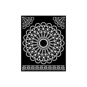 Stamperia Stencil 7.87"X9.84" - Round Lace, Atelier Des Arts
