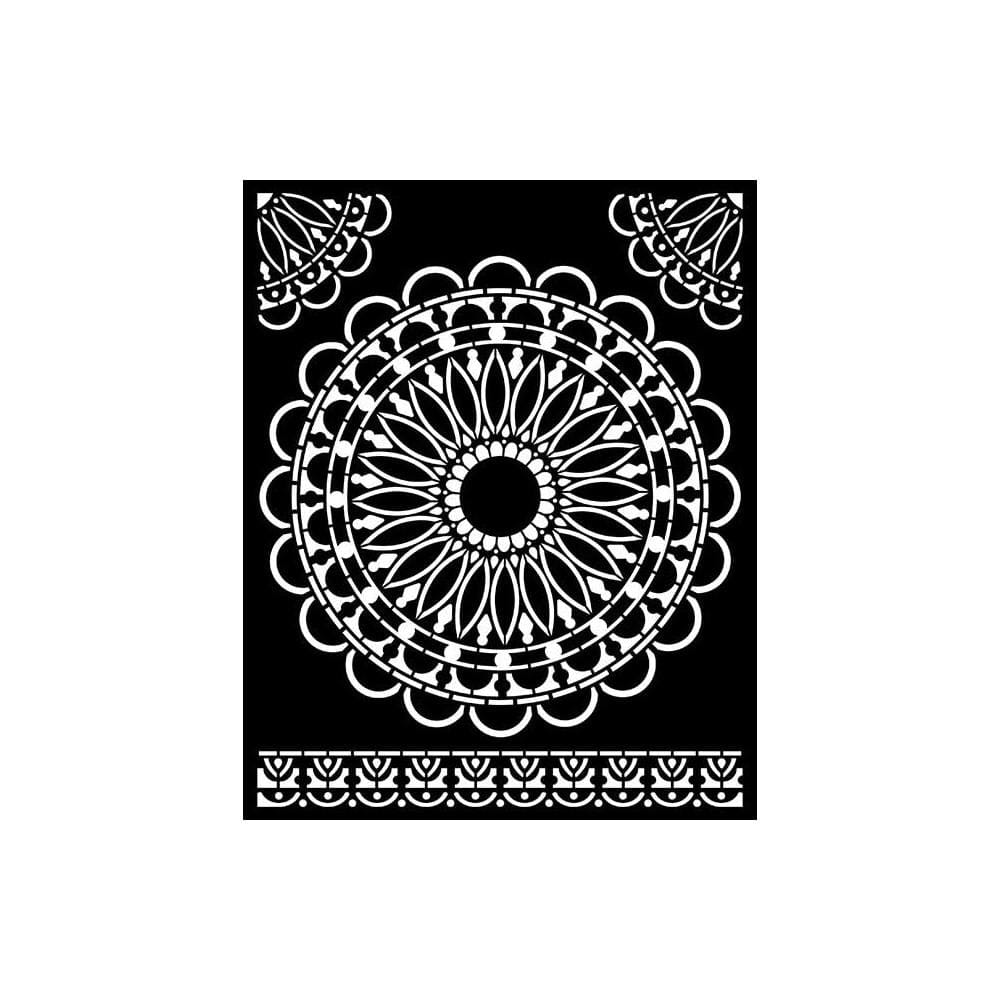 Stamperia Stencil 7.87"X9.84" - Round Lace, Atelier Des Arts Stamperia Stencil KSTD074 Stamperia Stencil 7.87"X9.84" - Round Lace, Atelier Des Arts