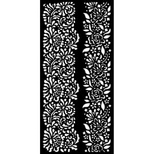 Stamperia Stencil 4.72"X9.84" - Borders, Garden Of Promises