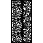 Stamperia Stencil 4.72"X9.84" - Borders, Garden Of Promises