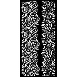 Stamperia Stencil 4.72"X9.84" - Borders, Garden Of Promises