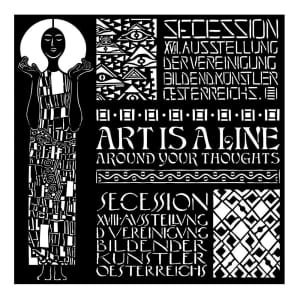 Stamperia Stencil 7"X7" - Art Nouvea, Klimt