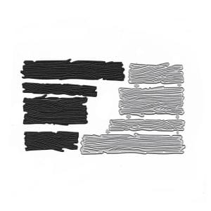 Steel Dies - Wooden Logs (Set of 4 dies)