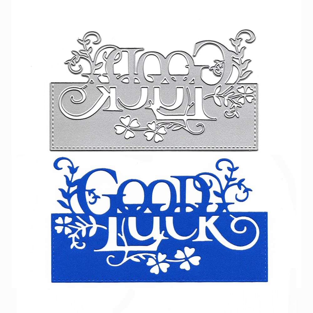Steel Border Dies - Good Luck Edge XY778 CraftAdda Steel Dies Steel Border Dies - Good Luck Edge