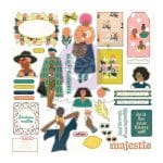 Prima Majestic Cardstock Ephemera 34/Pkg