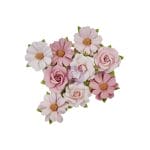 Prima Marketing Mulberry Paper Flowers - Love and Strength/Indigo