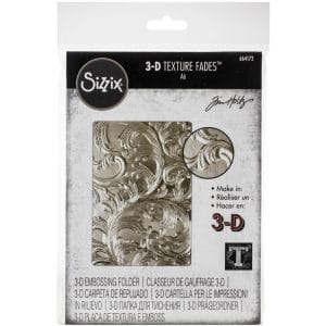 Sizzix 3D Texture Fades Embossing Folder By Tim Holtz - Elegant