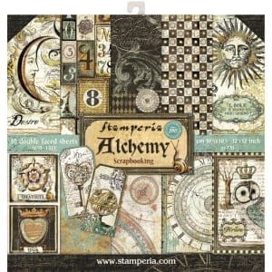 Stamperia Double-Sided Paper Pad 12"X12" 10/Pkg - Alchemy