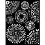 Stamperia Stencil 20 by 25 cm - Tribal Circles, Savana