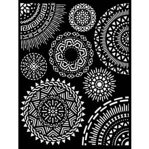 Stamperia Stencil 20 by 25 cm - Tribal Circles, Savana