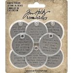 Tim Holtz Idea-Ology Metal Quote Tokens 8/Pkg