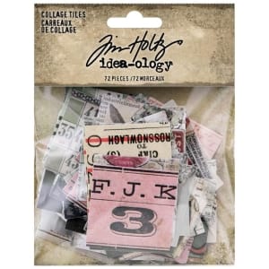 Tim Holtz Idealogy Collage Tiles 72/Pkg