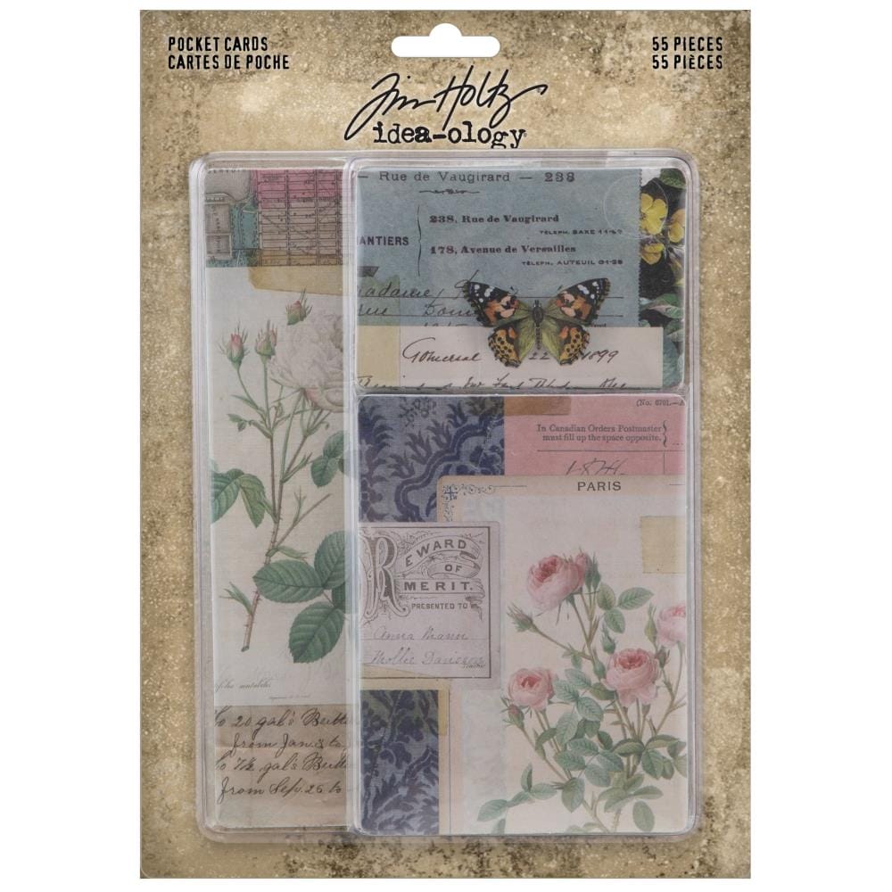 Tim Holtz Idealogy Pocket Cards 55/Pkg tim holtz idealogy pocket cards TH94226 Tim Holtz Idealogy Pocket Cards 55/Pkg