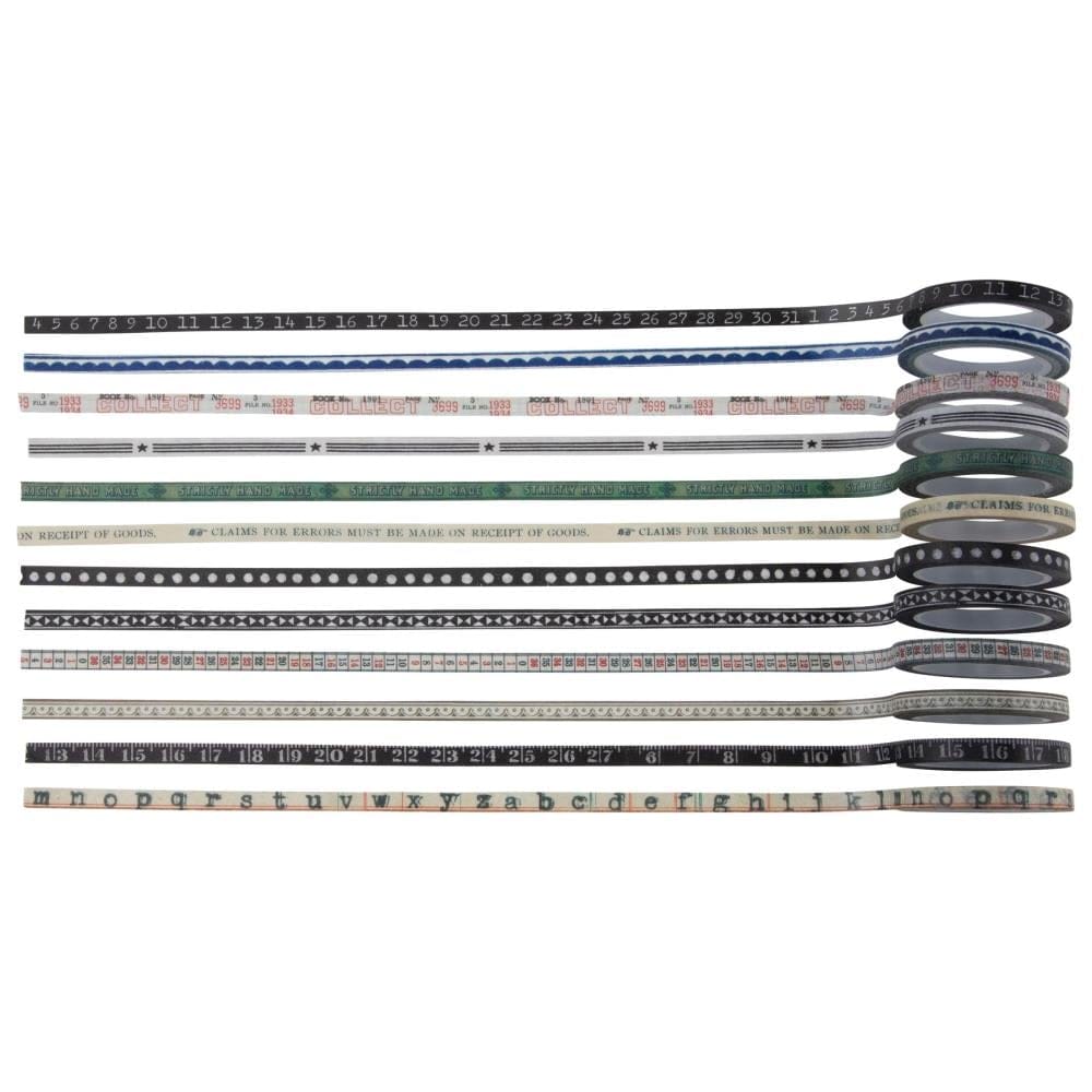 Tim Holtz ideaology Design Tape 12/Pkg - Trims tim holtz idealogy trims TH94218 1 tim_holtz_idealogy_trims_TH94218_1