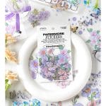 Foiled PET Clear Stickers (15 pcs) - Flowers Design 2
