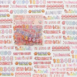 Clear PET Planner Stickers (48 pcs) - Design 1