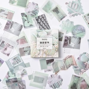 Photo Sticker Book for Journal Ephemeras (80 sheets) - Mint