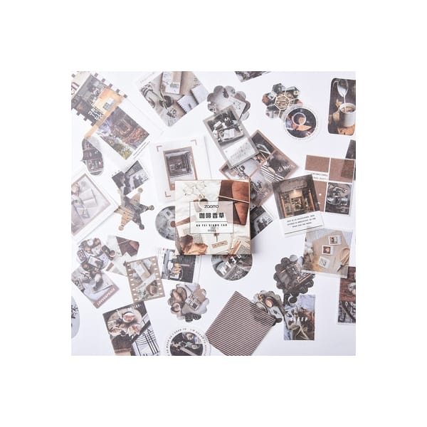Photo Sticker Book for Journal Ephemeras (80 sheets) - Vintage