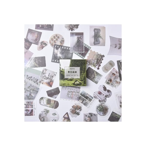 Photo Sticker Book for Journal Ephemeras (80 sheets) - Wilderness