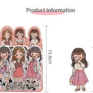 Girls_sticker_20pcs_sample