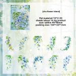 PET Clear Sticker Pack (20 pcs) – Shining Flower Island (HQYX)