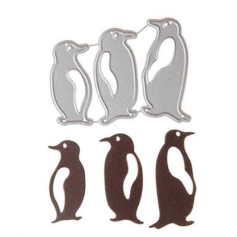 Steel Dies - Penguins (Set of 3 dies) LC001 steel dies Steel Dies - Penguins (Set of 3 dies)