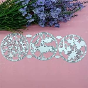 Steel Cutting Dies - Floral Circles (Set of 3 dies)