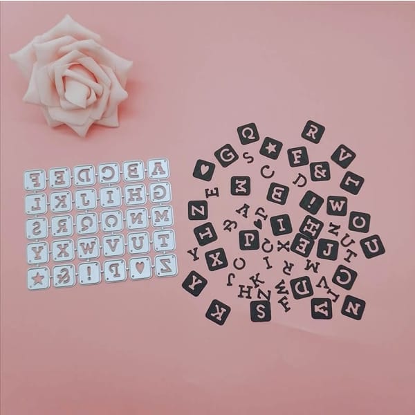 Steel Dies - Alphabet Tiles (Set of 30 dies)