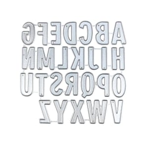 LC347 steel dies Alphabet